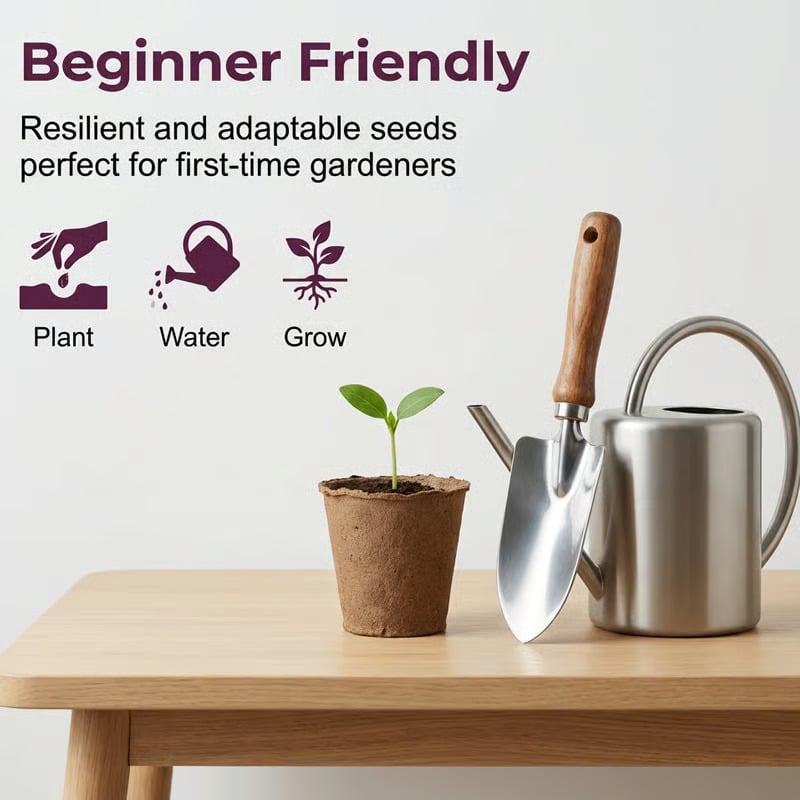 ⏰🍑Heirloom Non-GMO Plum Ready-to-Plant Growing Kit