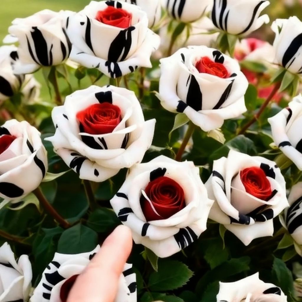 🔥LAST DAY 49% OFF🌹Rare Red White Black rose - Fire & Snow Rose(Can be planted in winter)