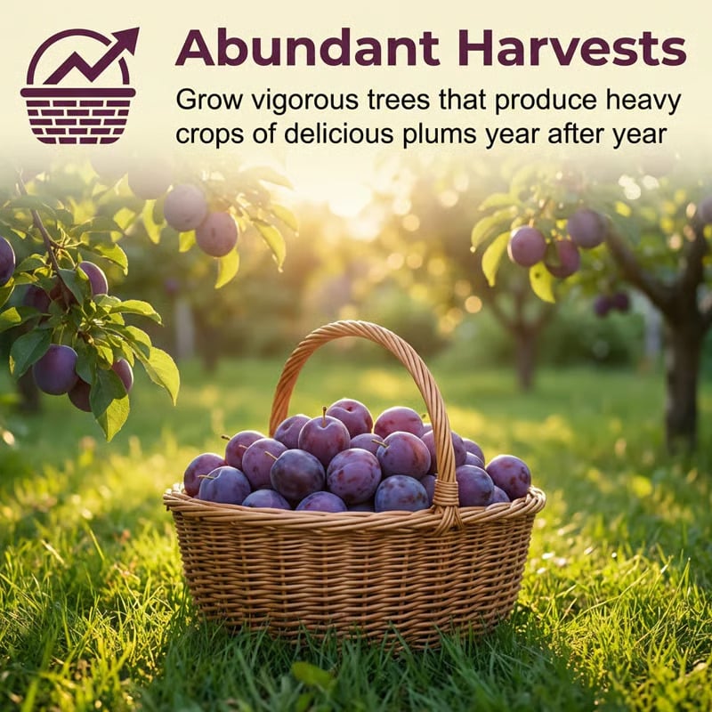 ⏰🍑Heirloom Non-GMO Plum Ready-to-Plant Growing Kit
